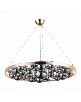 SL1510.203.07 Люстра подвесная ST-Luce Французское золото/Дымчатый G9 7*5W Olmi-foto2