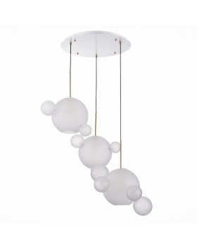 SL1133.503.03 Светильник подвесной ST-Luce Белый,Латунь/Белый E27 3*60W (из 4-х коробок) BOPONE-foto2