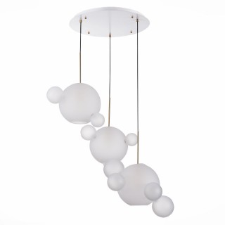 SL1133.503.03 Светильник подвесной ST-Luce Белый,Латунь/Белый E27 3*60W (из 4-х коробок) BOPONE-foto2