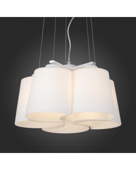 SL543.503.05 Люстра подвесная ST-Luce Серебристый/Белый E27 5*60W CHIELLO-foto5