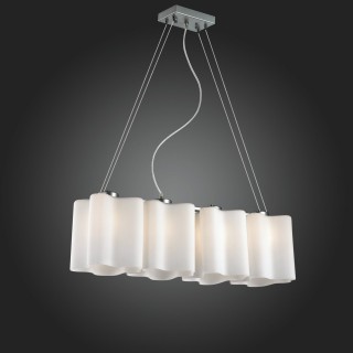 SL116.503.04 Люстра подвесная ST-Luce Серебристый/Белый E27 4*60W ONDE-foto3