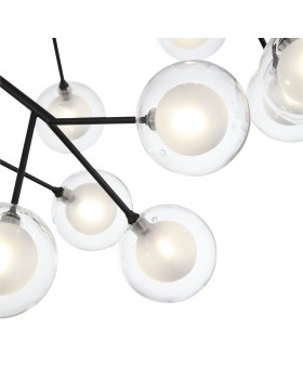 SL376.403.36 Светильник подвесной ST-Luce Черный/Прозрачный, Белый G4 LED 36*2W DEMELE-foto2