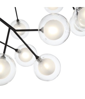 SL376.403.36 Светильник подвесной ST-Luce Черный/Прозрачный, Белый G4 LED 36*2W DEMELE-foto2