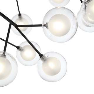 SL376.403.36 Светильник подвесной ST-Luce Черный/Прозрачный, Белый G4 LED 36*2W DEMELE-foto2