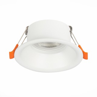 ST201.508.01 Св-к встр. Мат. белый GU10 1*50W  D89xH40 220V Без ламп NOBARRA-foto2