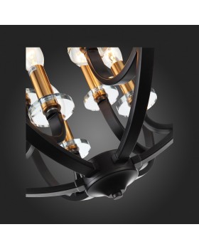 SL1013.423.06 Светильник подвесной ST-Luce Черный, Золото/Черный E14 6*40W PIANETTA-foto3