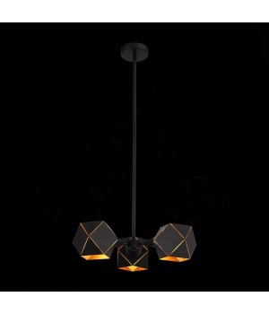 SL258.402.03 Люстра потолочная ST-Luce Черный/Черный, Золото E14 3*40W ENIGMA-foto4