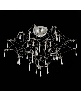 SL797.102.78 Люстра потолочная ST-Luce Хром, Прозрачный LED 78*0,45W 3000K GRAVETTA-foto4