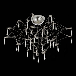 SL797.102.78 Люстра потолочная ST-Luce Хром, Прозрачный LED 78*0,45W 3000K GRAVETTA-foto4