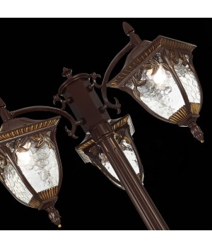 SL083.705.03 Светильник уличный наземный ST-Luce Кофейный/Кофейный, Прозрачный E27 3*60W CHIANI-foto6