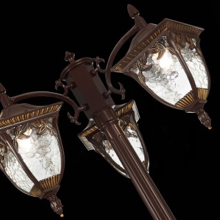 SL083.705.03 Светильник уличный наземный ST-Luce Кофейный/Кофейный, Прозрачный E27 3*60W CHIANI-foto6