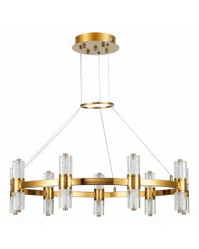 SL6007.203.18 Люстра подвесная ST-Luce Латунь/Прозрачный LED 18*2,5W 4000K GEMINA-foto2