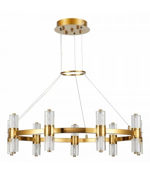 SL6007.203.18 Люстра подвесная ST-Luce Латунь/Прозрачный LED 18*2,5W 4000K GEMINA-foto2