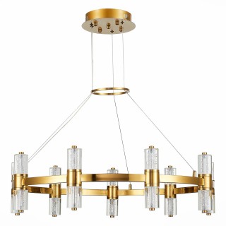 SL6007.203.18 Люстра подвесная ST-Luce Латунь/Прозрачный LED 18*2,5W 4000K GEMINA-foto2