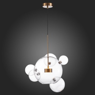 SL1133.213.01 Светильник подвесной ST-Luce Латунь/Прозрачный LED 1*14W 3000K BOPONE-foto7