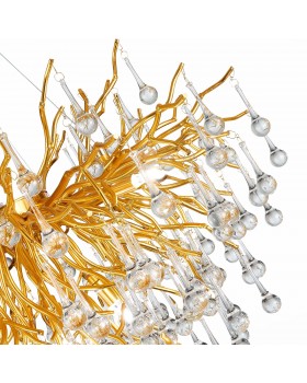 SL1651.203.09 Люстра подвесная ST-Luce Золотистый/Золотистый G9 9*5W Anzio-foto3