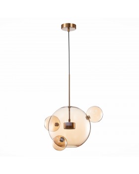 SL1133.303.01 Светильник подвесной ST-Luce Латунь/Коньячный LED 1*10W 3000K BOPONE-foto2