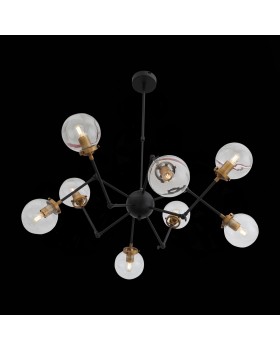 SL234.402.08 Люстра потолочная ST-Luce Черный, Золото/Прозрачный E27 8*40W (из 2-х коробок) VARIETA-foto11