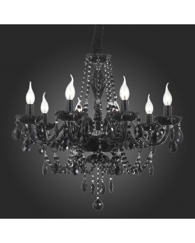 SL642.403.08 Люстра подвесная ST-Luce Черный, Хром/Черный E14 8*40W ODILIA-foto5