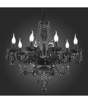 SL642.403.08 Люстра подвесная ST-Luce Черный, Хром/Черный E14 8*40W ODILIA-foto5