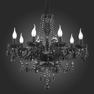 SL642.403.08 Люстра подвесная ST-Luce Черный, Хром/Черный E14 8*40W ODILIA-foto5