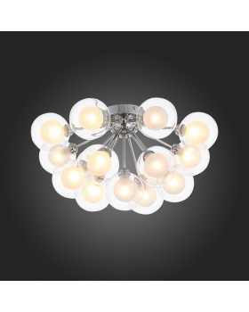 SL431.102.15 Люстра потолочная ST-Luce Хром/Прозрачный, Белый G9 15*5W DUALITA-foto7