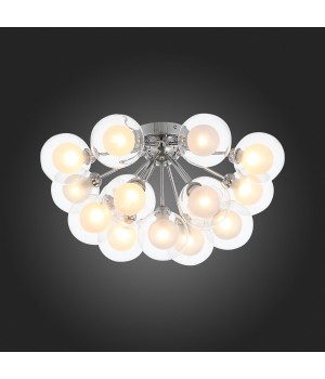 SL431.102.15 Люстра потолочная ST-Luce Хром/Прозрачный, Белый G9 15*5W DUALITA-foto7