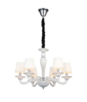 SL1112.503.06 Люстра подвесная ST-Luce Хром, Белый/Белый E14 6*40W SERENATTA-foto2