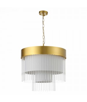 SL1352.203.09 Люстра подвесная ST-Luce Золотистый/Белый, Прозрачный E14 9*40W Aversa-foto2