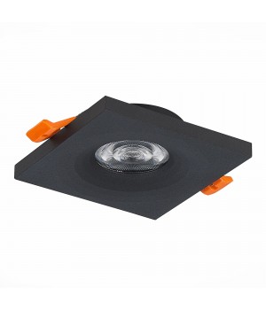 ST205.418.01 Св-к встр. Мат. черный GU10 1*50W L94xW94xH27 220V Без ламп GERA-foto2