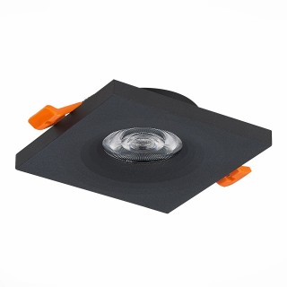 ST205.418.01 Св-к встр. Мат. черный GU10 1*50W  L94xW94xH27 220V Без ламп GERA-foto2