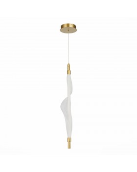 SL6109.213.01 Светильник подвесной ST-Luce Золотистый/Белый LED 1*25W 3000K ALBA-foto2