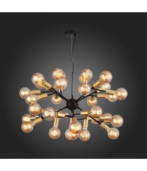 SL437.403.32 Люстра подвесная ST-Luce Черный, Золото E27 32*60W FOGLIONE-foto7