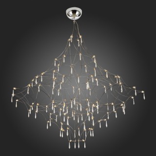 SL797.103.114 Люстра подвесная ST-Luce Хром, Прозрачный LED 114*0,45W 3200K GRAVETTA-foto5