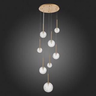 SL1152.203.08 Светильник подвесной ST-Luce Золотистый/Прозрачный G9 8*5W ARCOBALINO-foto4