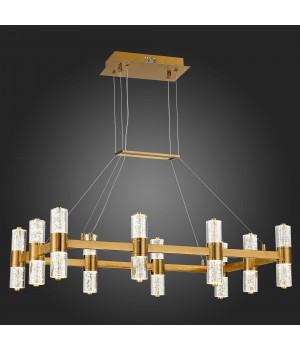 SL6007.203.20 Люстра подвесная ST-Luce Латунь/Прозрачный LED 20*2,5W 4000K GEMINA-foto5