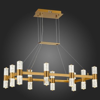 SL6007.203.20 Люстра подвесная ST-Luce Латунь/Прозрачный LED 20*2,5W 4000K GEMINA-foto5