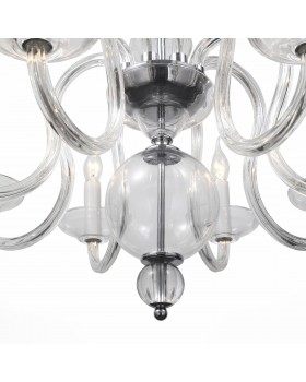 SL757.103.08 Люстра подвесная ST-Luce Хром, Прозрачный/Прозрачный E14 8*40W NINFA-foto2