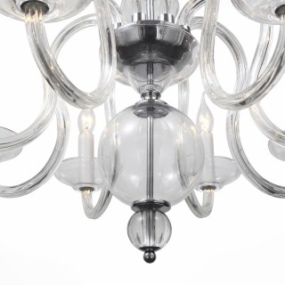 SL757.103.08 Люстра подвесная ST-Luce Хром, Прозрачный/Прозрачный E14 8*40W NINFA-foto2