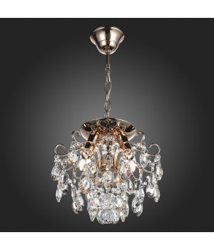 SL846.202.03 Люстра подвесная ST-Luce Золотистый/Прозрачный E14 3*40W ORECCHINI-foto4