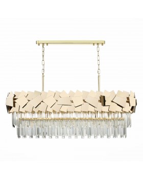 SL1232.203.07 Люстра подвесная ST-Luce Золотистый/Прозрачный, Золотистый E14 7*60W CASERTA-foto2