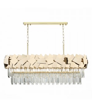 SL1232.203.07 Люстра подвесная ST-Luce Золотистый/Прозрачный, Золотистый E14 7*60W CASERTA-foto2