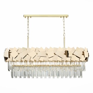 SL1232.203.07 Люстра подвесная ST-Luce Золотистый/Прозрачный, Золотистый E14 7*60W CASERTA-foto2