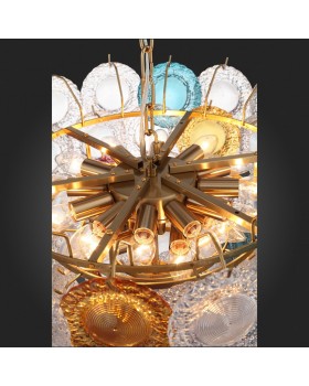 SL420.203.18 Люстра подвесная ST-Luce Золотистый/Разноцветный E14 18*40W CONELI-foto12