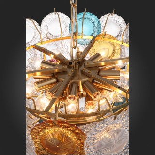 SL420.203.18 Люстра подвесная ST-Luce Золотистый/Разноцветный E14 18*40W CONELI-foto12