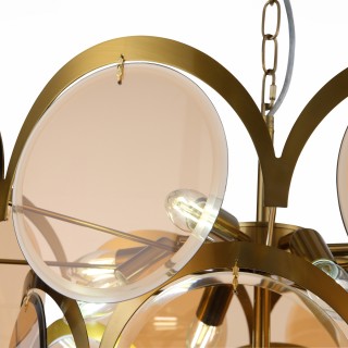 SL1161.333.09 Люстра подвесная ST-Luce Латунь/Янтарный E14 9*60W FAZIA-foto17