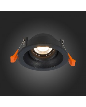 ST208.408.01 Св-к встр. Мат. черный GU10 1*50W D94xH40 220V Без ламп MISURA-foto7