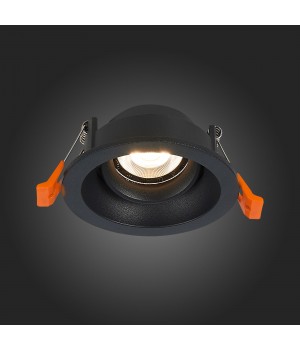 ST208.408.01 Св-к встр. Мат. черный GU10 1*50W D94xH40 220V Без ламп MISURA-foto7