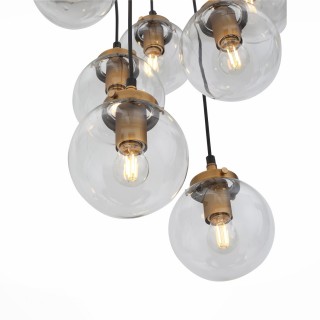 SL234.443.08 Люстра подвесная ST-Luce Черный, Золото/Прозрачный E27 8*40W VARIETA-foto3