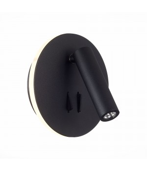 SL1586.413.01 Светильник настенный Черный LED 1*8W 3000K 624Lm Ra>80 24° IP20 L-xW140xH140 170-240V BONDI-foto2